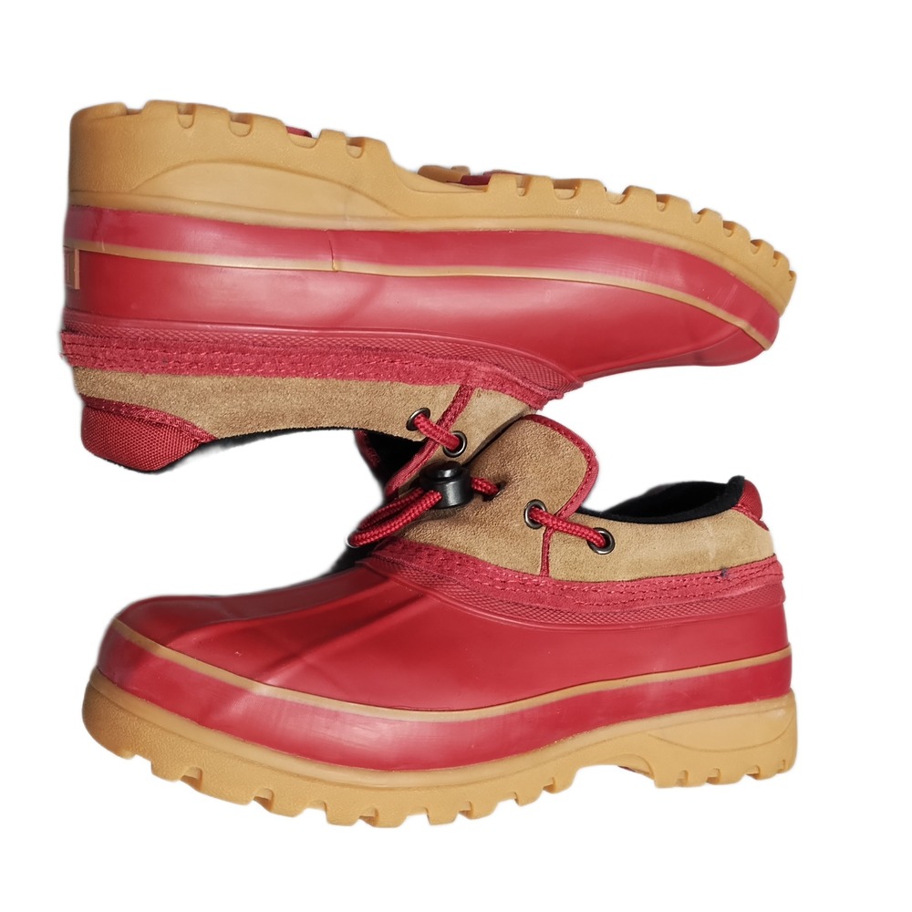 Bass Benzy Duck Boots Womens US Size 9M Multi Leather Waterproof Bungee Laces